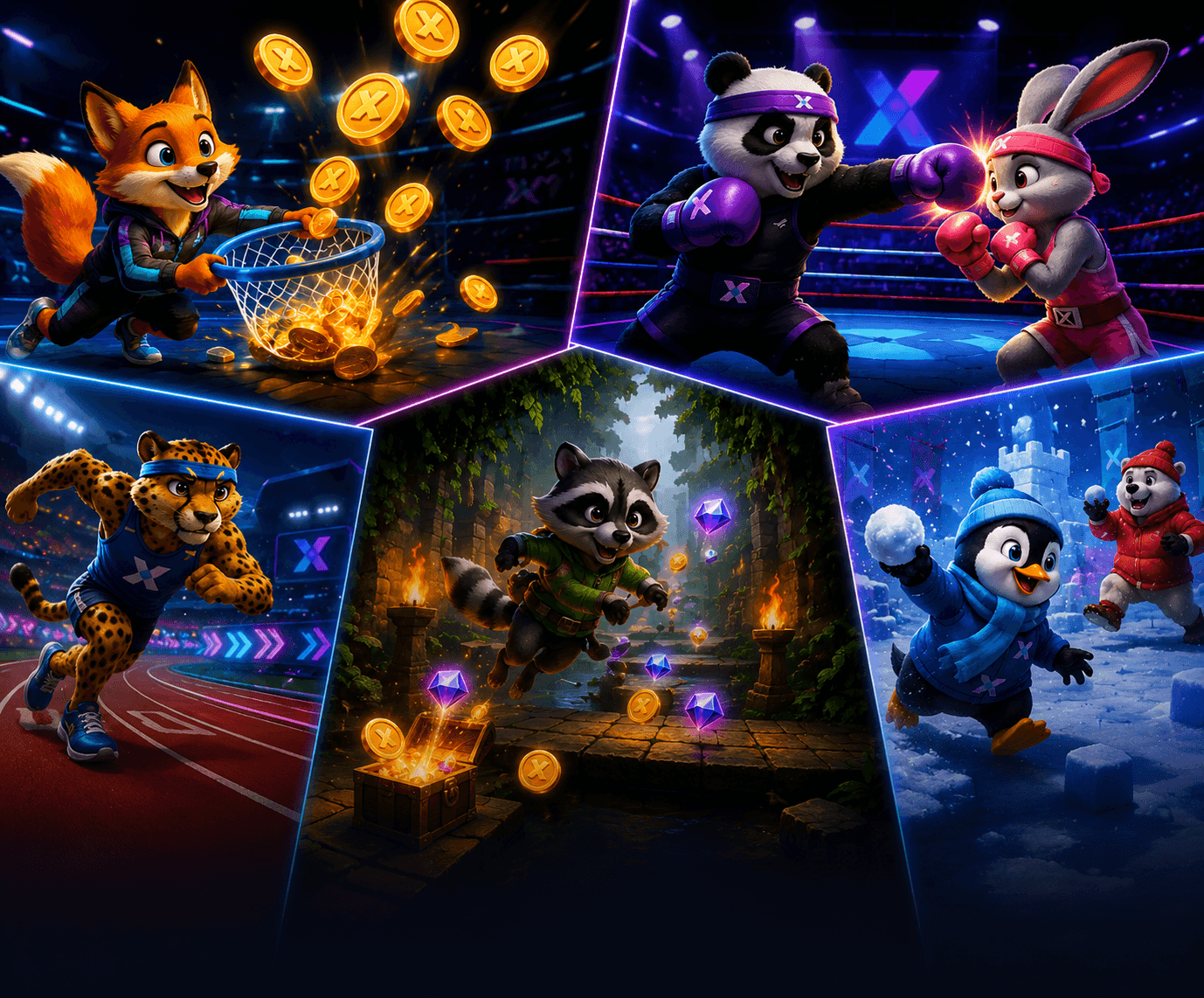 XNovaFit arcade background